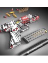 Glock M1911 Toy Gun Soft rubber Bullet shell throwing Graffiti Skin Kids Adult