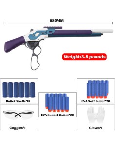 Toy Rifle Shotgun M1887 Winchester soft rubber bullets and suction cup bullets