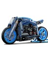 Building Blocks Super Racing Motorcycle High Tech Blue Toys For Kids