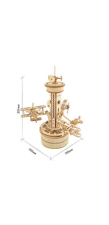 Wooden 3D Carillon Puzzle with Music Models to Assemble for Children and Adults